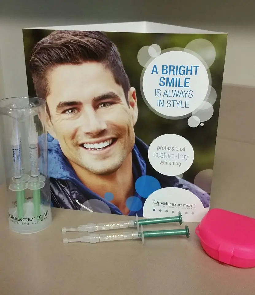Example of a teeth whitening take home kit found as part of the cosmetic dentistry menu of services at Robert M Kelso in Knoxville TN.
