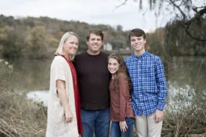 Dr. Robert Kelso with his wife and kids